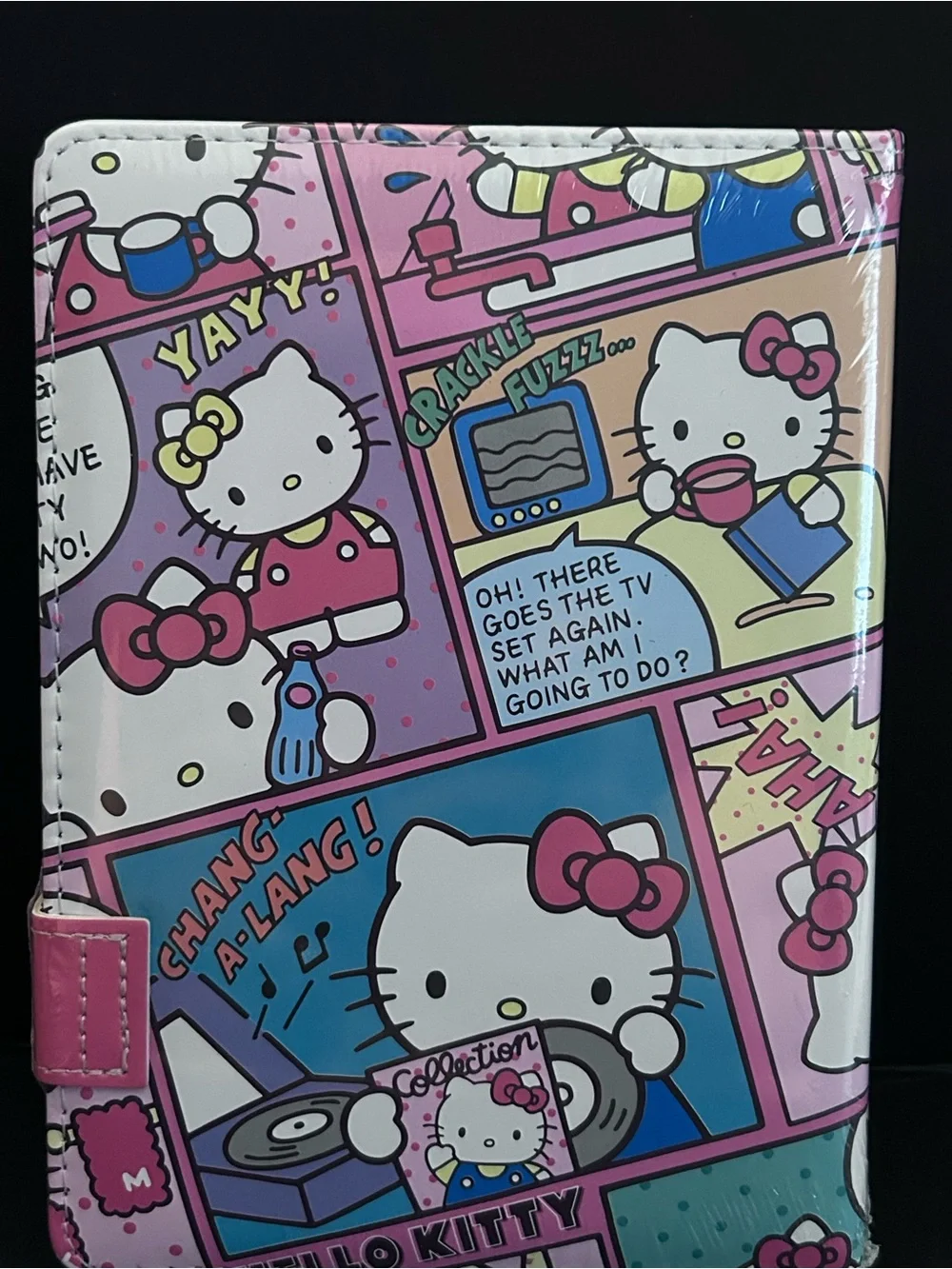 Hello Kitty Pink Comic School Writing Tablet with Magnetic Closure NEW